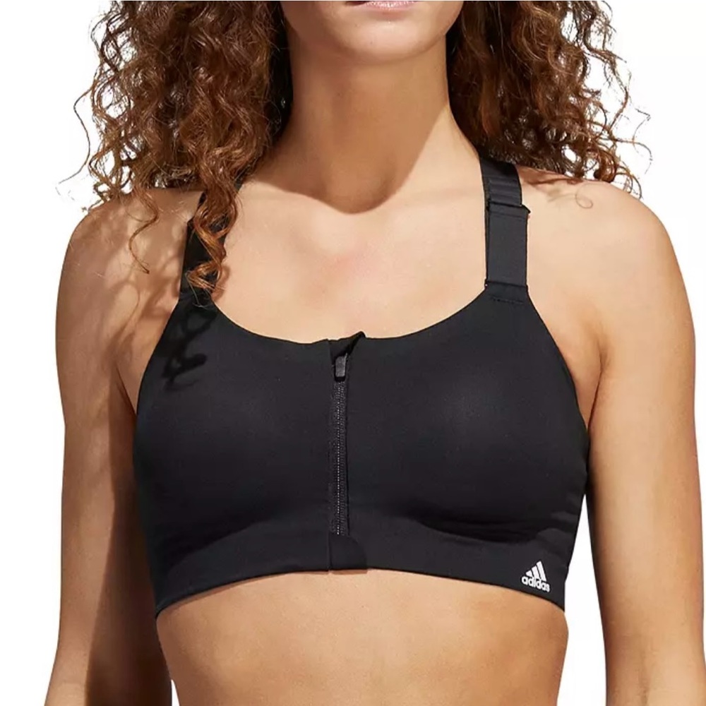 adidas Women's TLRD Impact Luxe Training High-Support Zip Bra - 34B - NWT